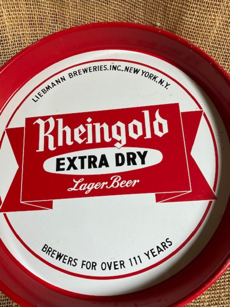 Vintage Rheingold Extra Dry Lager Beer Tray image 10