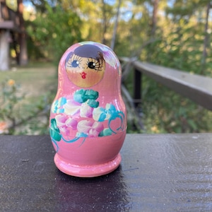 Traditional Matryoshka Nesting Doll, Traditional Wooden Hand Painted Doll