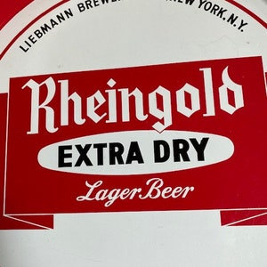 Vintage Rheingold Extra Dry Lager Beer Tray image 3