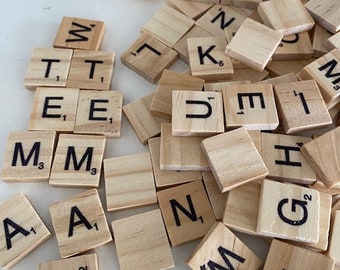 100pc Wood Scrabble Letters For Crafts - DIY Gift Jordan