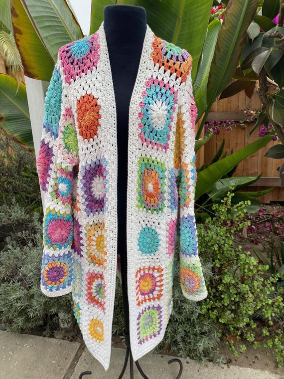 Vintage granny square cardigan - Gem