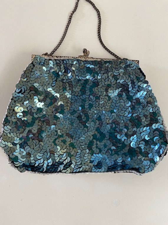 Vintage Sequin Hand Bag, Made in France