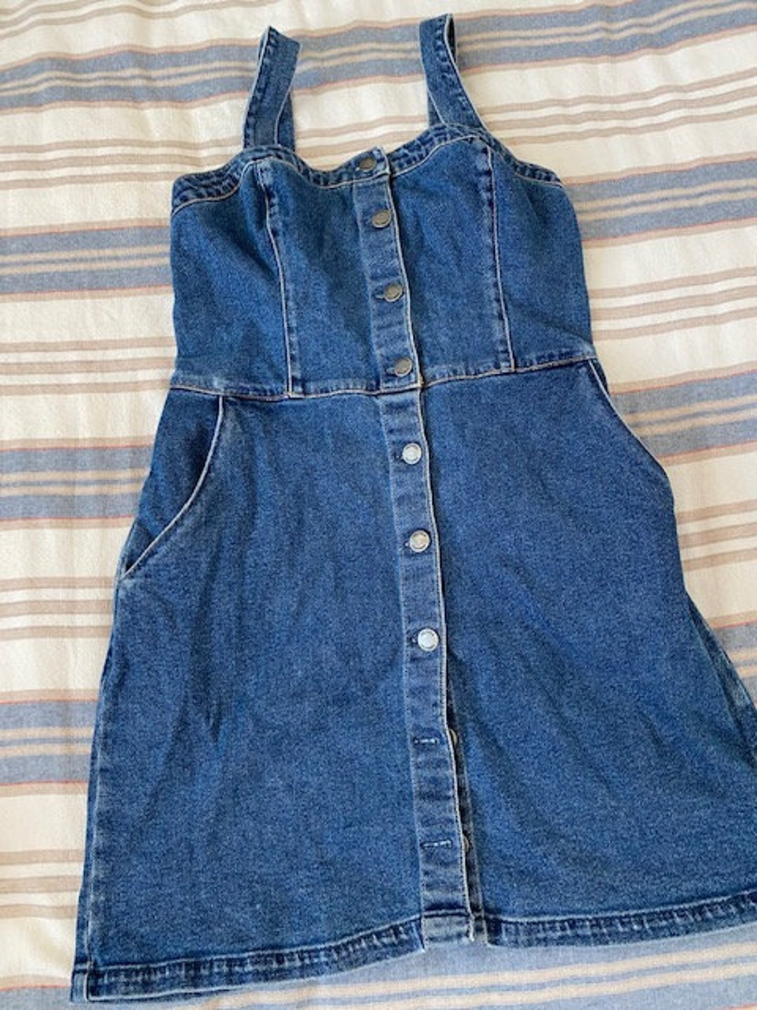 Abercrombie & Fitch Hollister California Denim Overall Jumper - Etsy