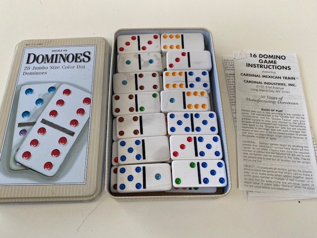 Jeu Dominos double quinze colorés de Cardinal Games 