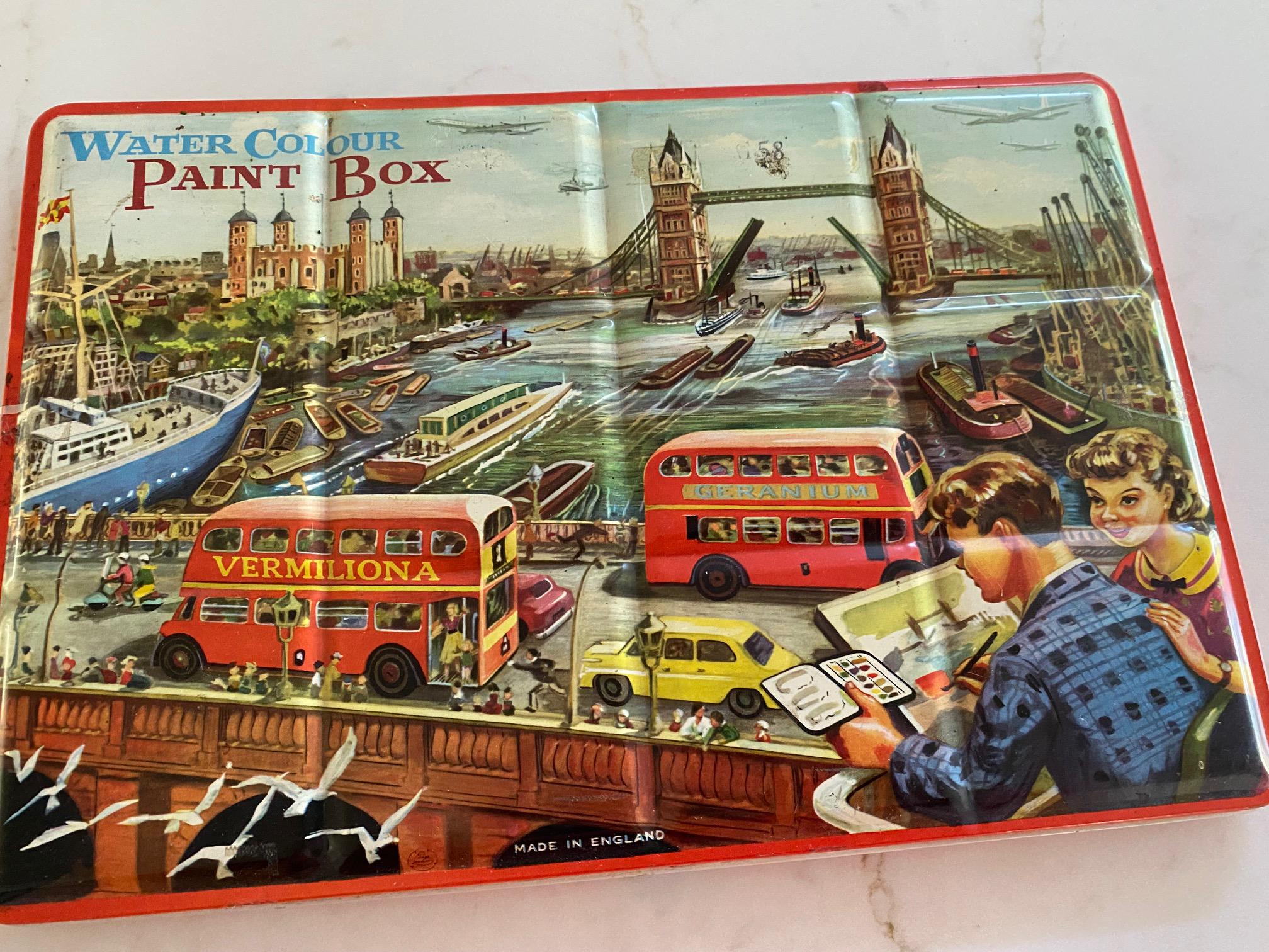Page of London Paint Box - Etsy