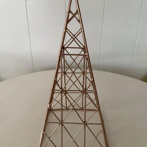 Copper Metal Wire Tower Sculpture - Etsy