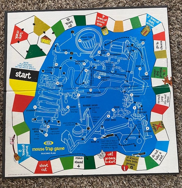 Vintage Mouse Trap Game No. 2601-3 by IDEAL (1975) Not Complete Read