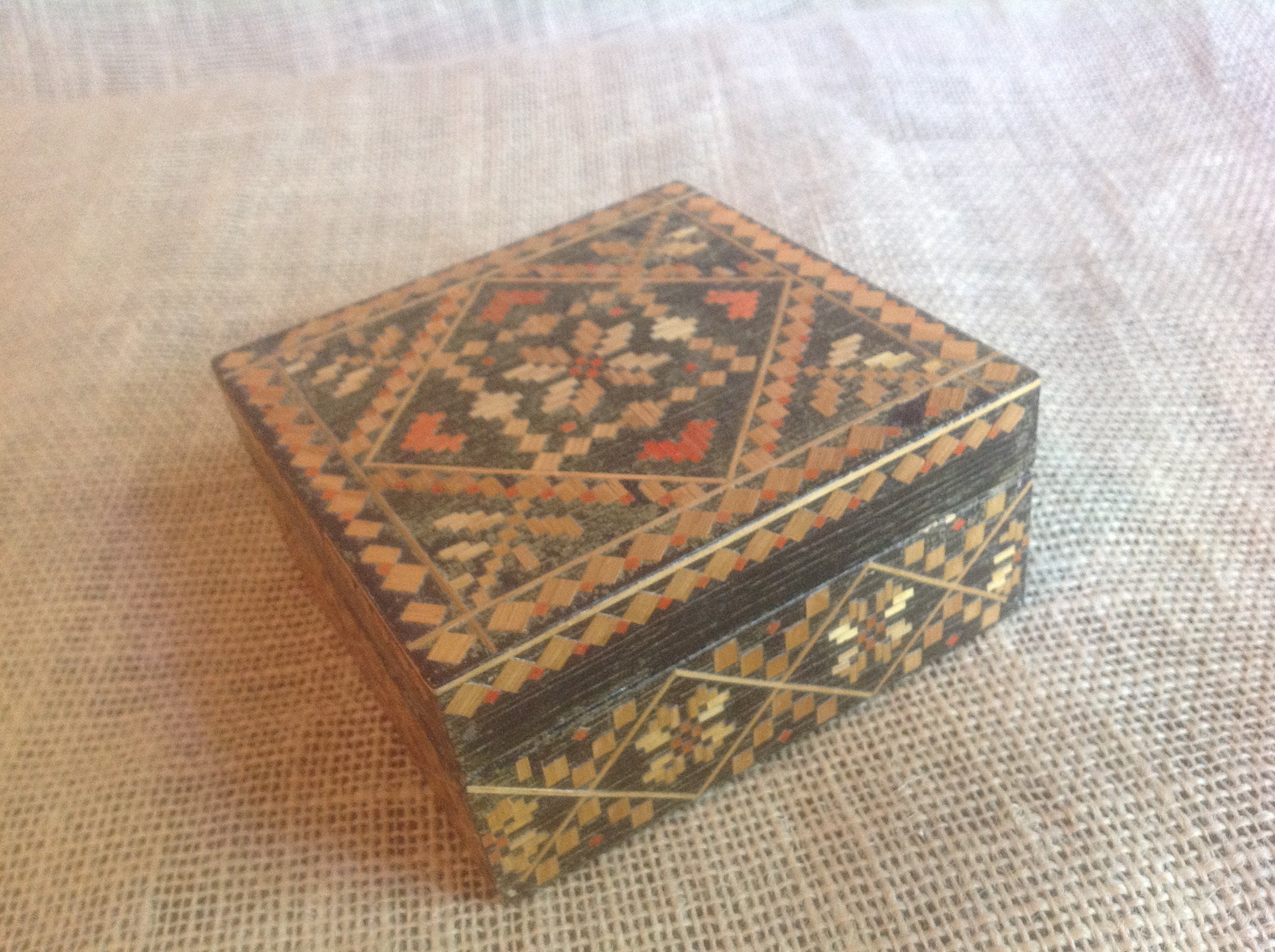 Caja de madera rectangular hecha en U.S.S.R. | Etsy