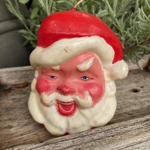 Santa Claus Candle Vintage