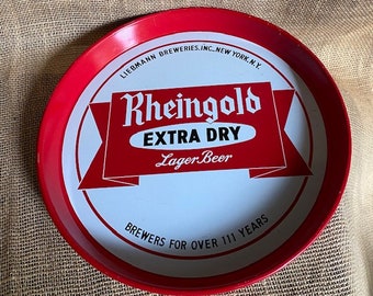 Vintage Rheingold Extra Dry Lager Beer Tray