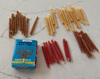 Vintage Box of Chanuka Candles