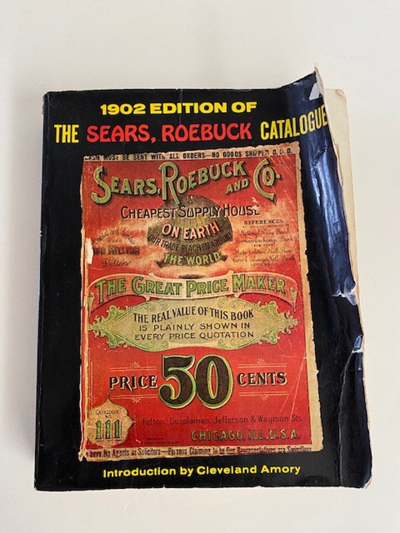 1902 Sears and Roebucks and Co. Catalogue Replica From 1969 Etsy