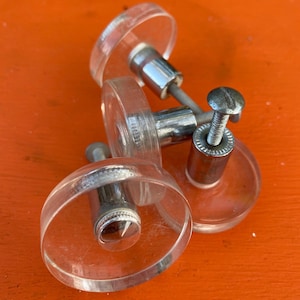 Vintage Lucite Drawer or Cabinet Handles, set of 4