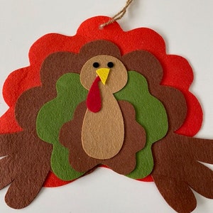 Felt Thanksgiving Turkey Craft Decor