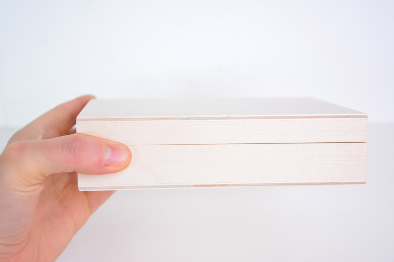 Wooden Box for Playing Cards Unfinished 2 Compartments Etsy