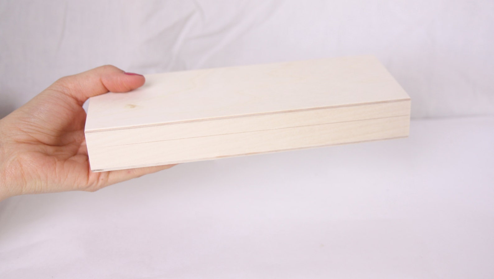 Wooden pencil case compartments unfinished box unpainted Etsy