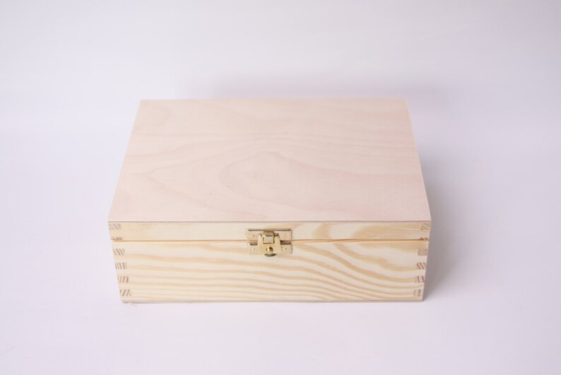 Wooden Tea Box Unfinished 6 Compartments Display Box Etsy