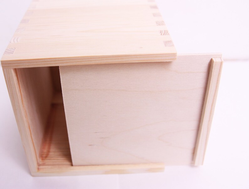 Wooden Tissue Box Unfinished Unpainted Plain Wood Box Etsy