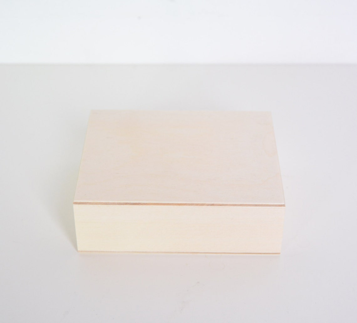 Wooden box for playing cards unfinished box DIY poker gift Etsy