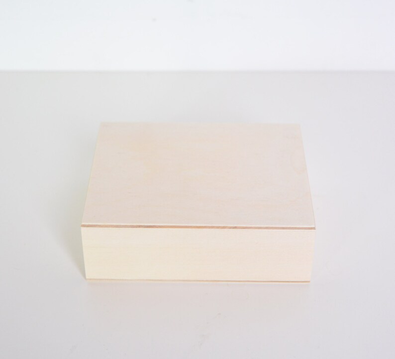 Wooden Box for Playing Cards Unfinished Box DIY Poker Gift Etsy