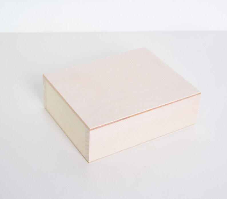 Wooden Box for Playing Cards Unfinished Box DIY Poker Gift Etsy