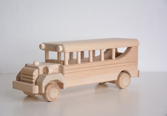 Kleverig Drijvende kracht haat Houten bus speelgoed waldorf montessori speelgoed woden - Etsy België