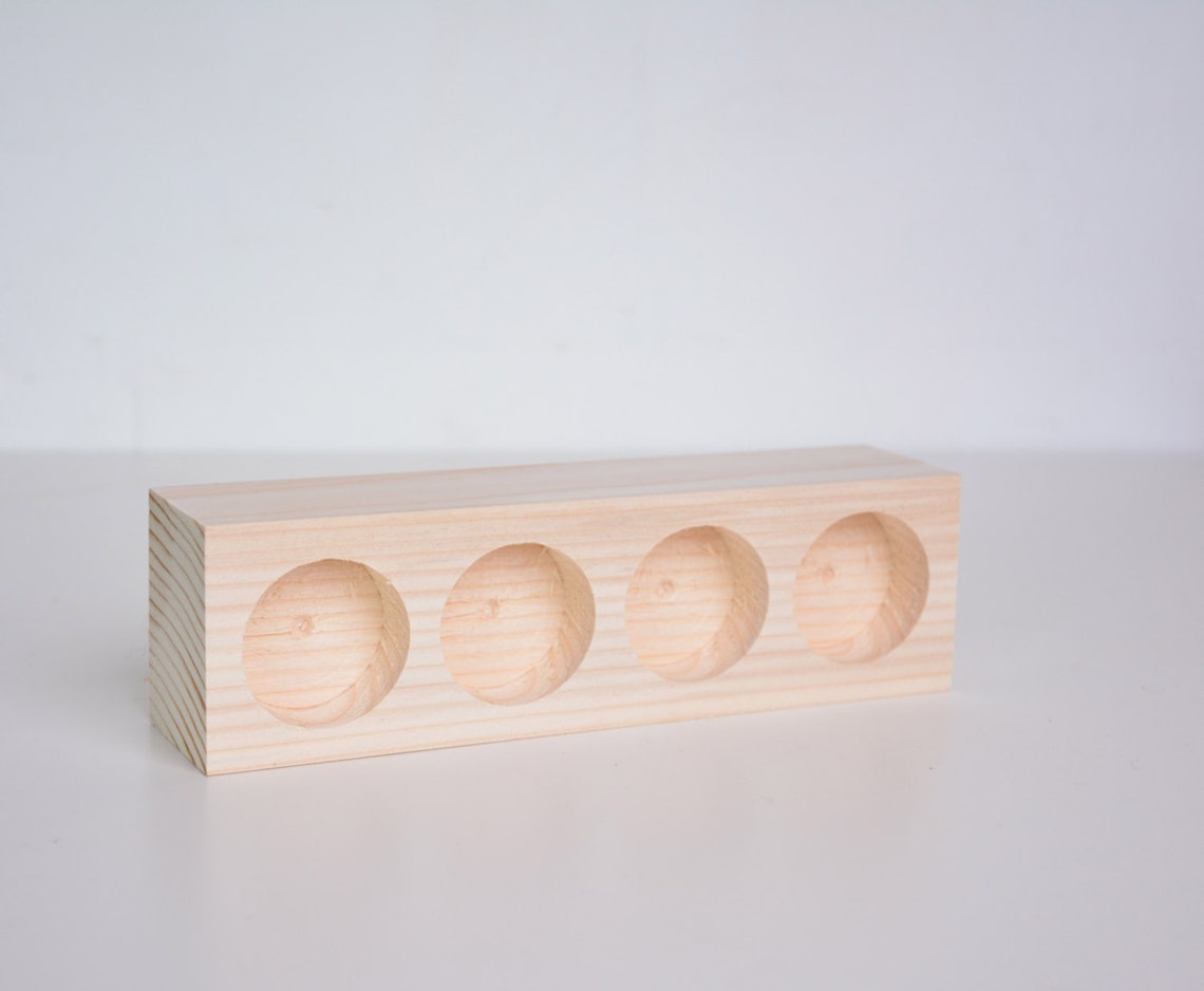 Wooden tea lights holder unfinished plain unpainted wood Etsy 日本