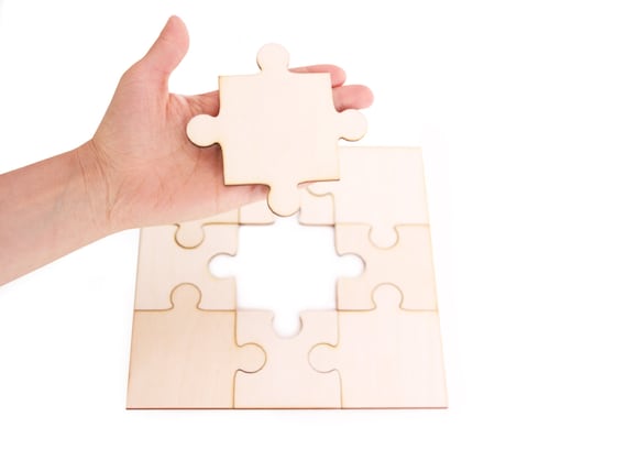 blank wooden puzzle