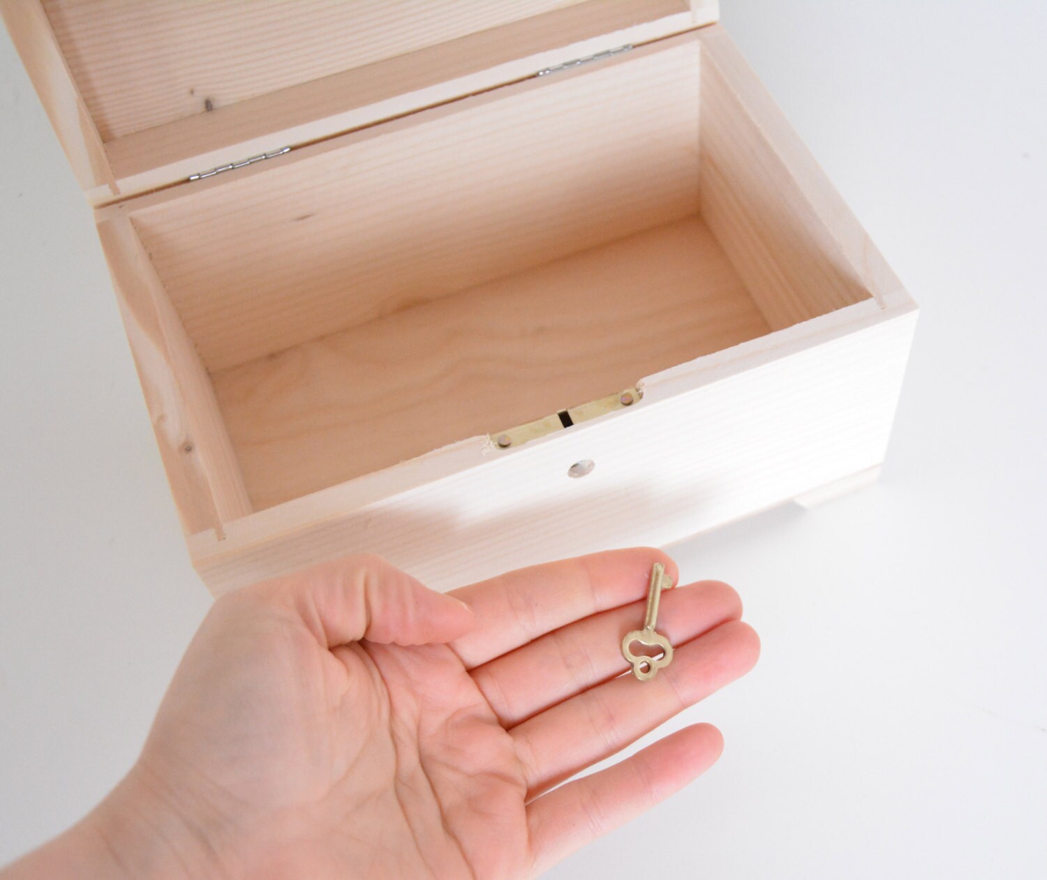 Large Wooden Treasure Chest With Key Wooden Box Lock Wedding Etsy Canada