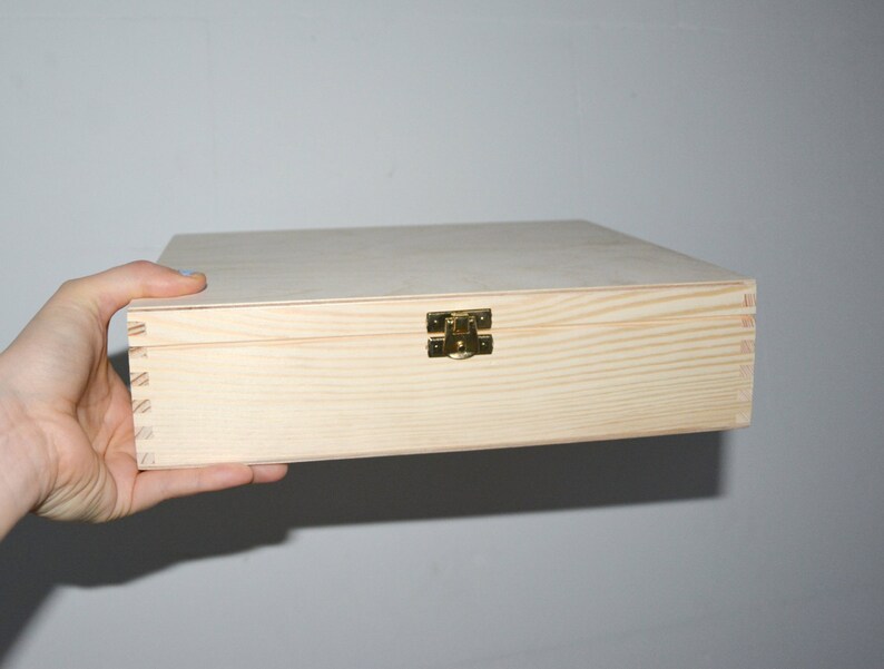 Wooden Tea Box Unfinished 12 Compartments Display Box Etsy