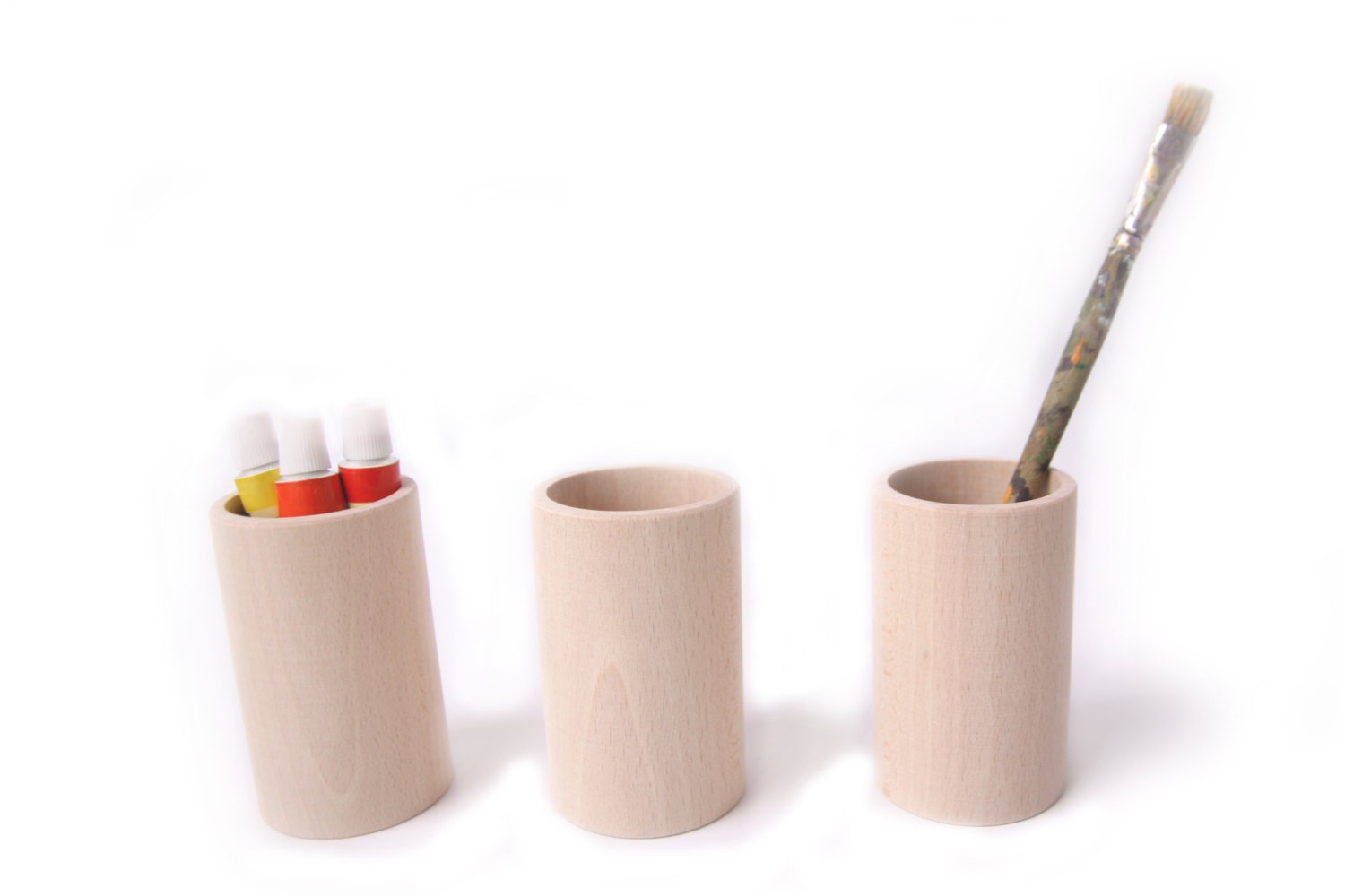 Unfinished Blank DIY Wood Pen Container Brush Pot Square Design Kids Crafts Unfinished Blank DIY Wood Pen Container Brush Pot Square Design Kids Crafts