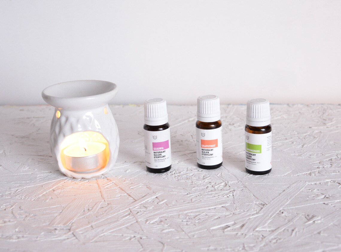 CLARITY essential oil gift set diffuser 3 x 12ml natural