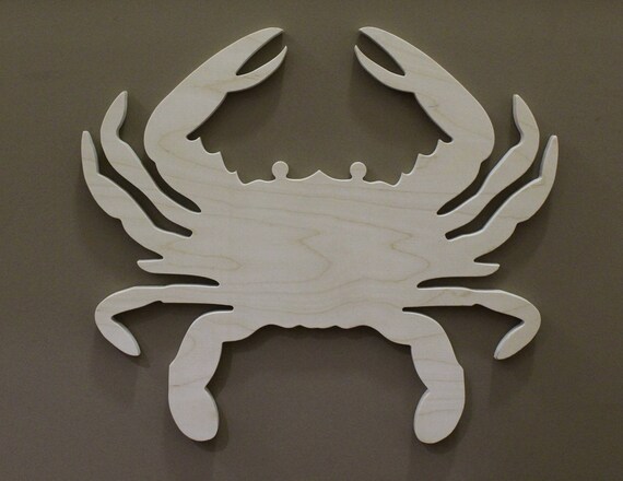 Crab Wood Shape- Crab Shape- Nautical Nursery- Nautical Bathroom- Baby Room Decor- Kids Room- Playroom Decor- Bathroom Decor- Birthday Prop