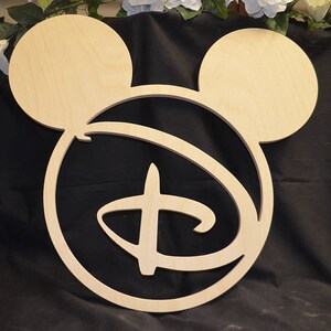 Disney Mickey Mouse Monogram Initials - Wooden Letters - Personalized Mickey Head - Backdrop Sign - Custom Wall Art -Baby Room Disney Decor afbeelding 3