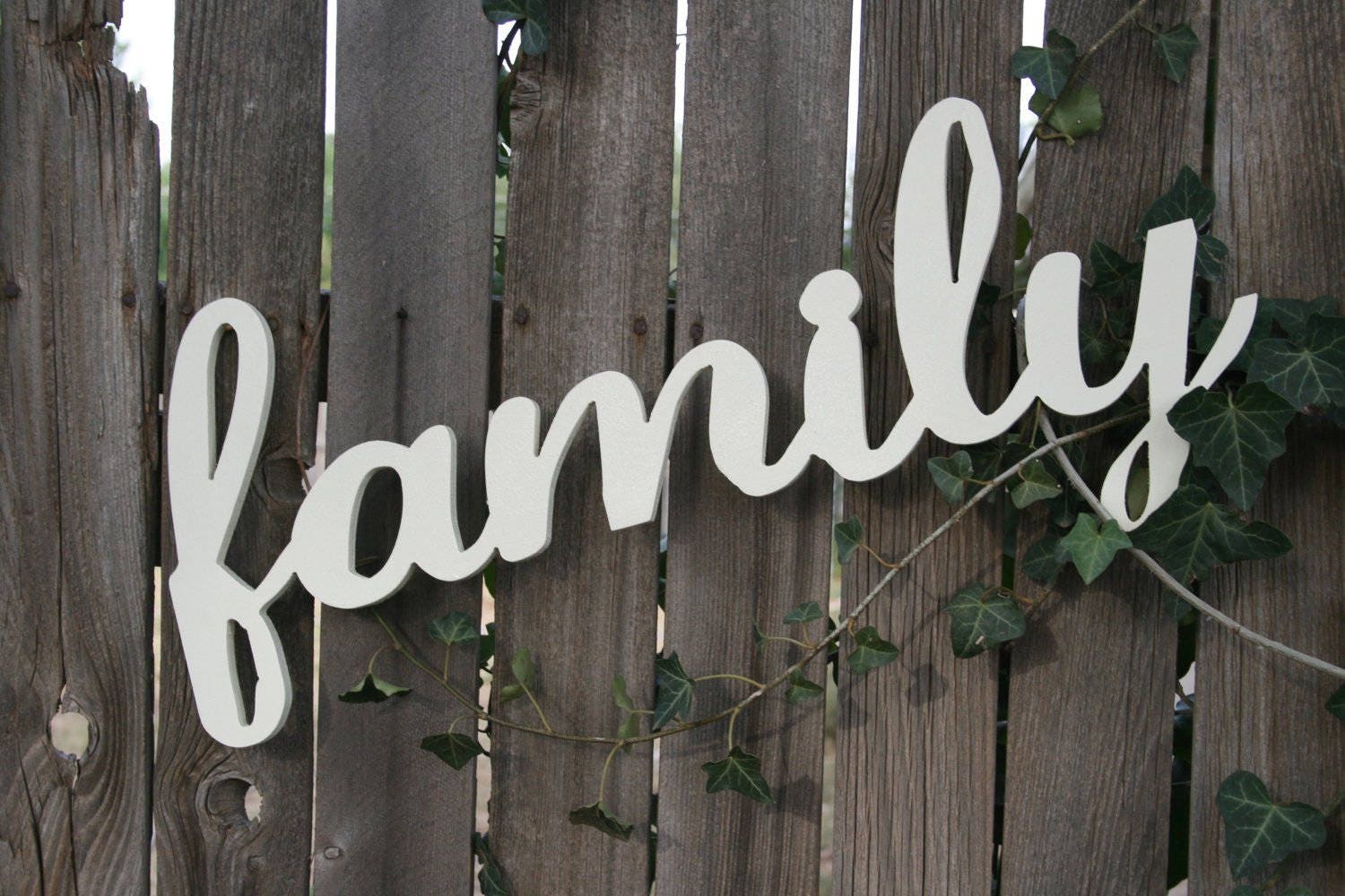 Family Sign Wooden Sign Family Cut Out Home Decor Wall Etsy