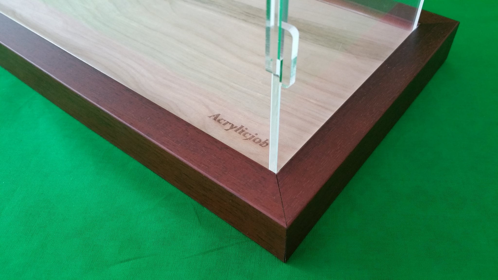 40" X 16" X 20" Display Case Box for Model Cruise Ships Ocean Liner G Scale Trains 1/32 1/23 Acrylic Organizer Cabinet Walnut color Frame