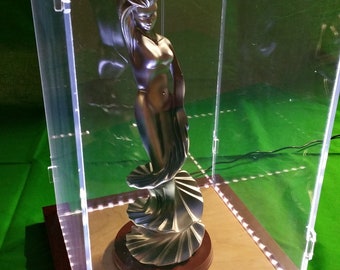 10 x 10 x 18 Display Case for Hot Toy Figures 1/6 Scale, Statue, Doll, LED Light Storage Cabinet Stand Box