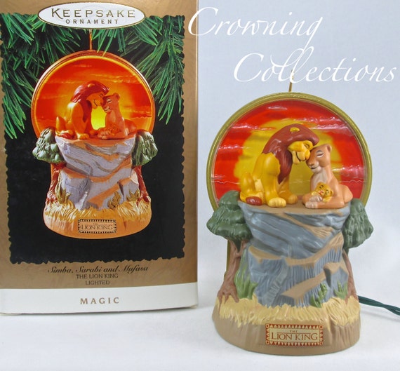1997 HALLMARK TIMON AND PUMBAA OF THE LION KING DISNEY CHRISTMAS ORNAMENT NIB