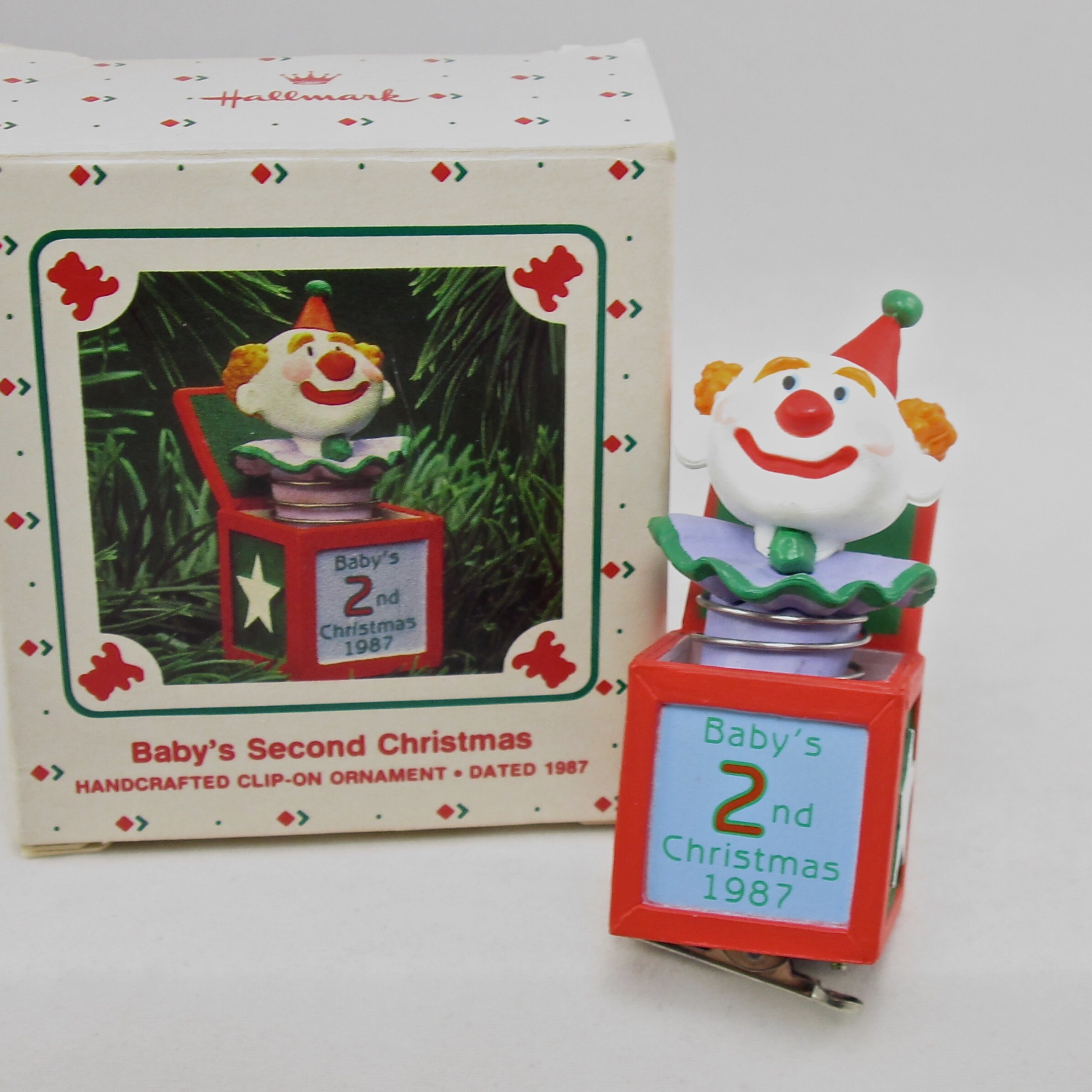 1987 Hallmark Baby's Second Christmas Ornament Jack in the Etsy