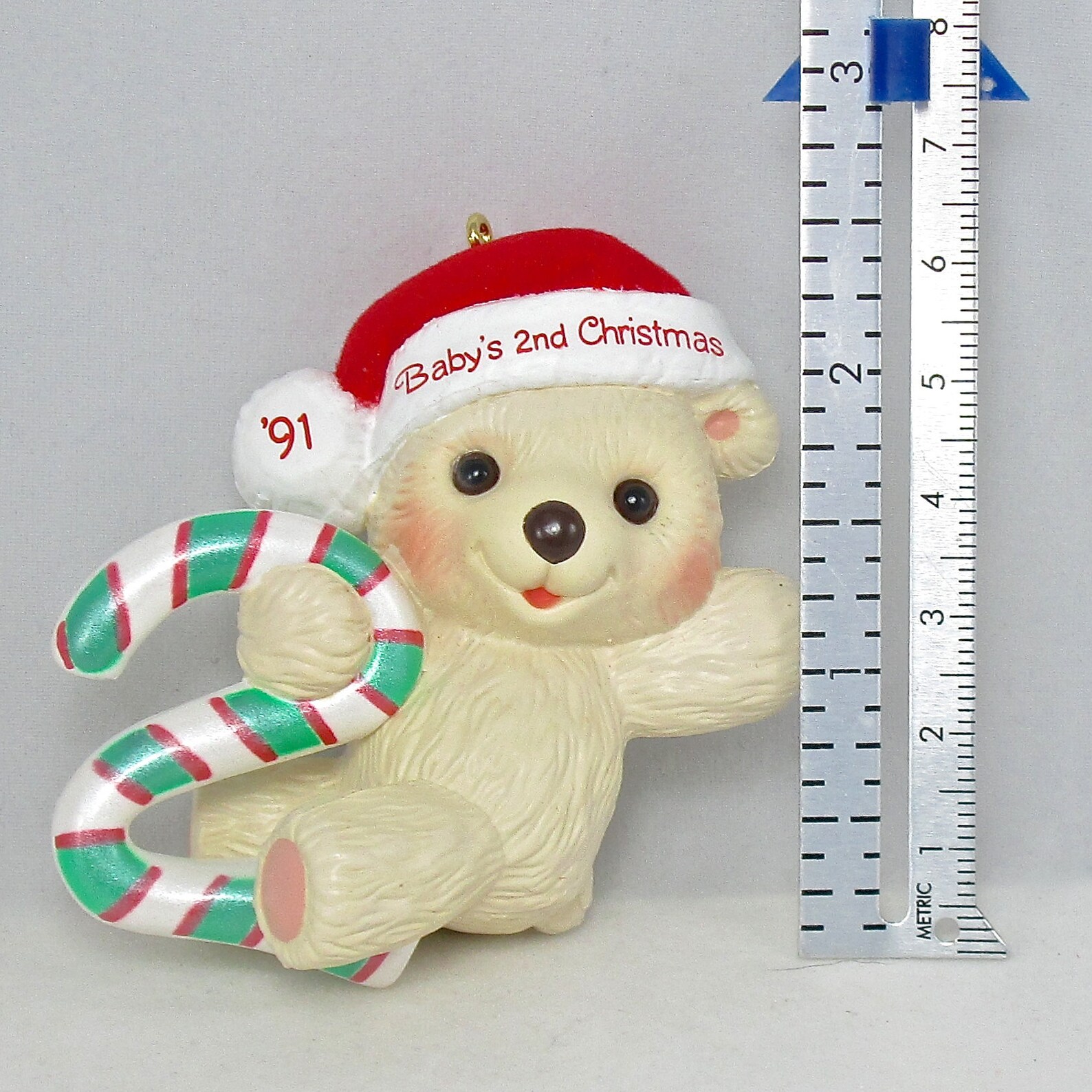 1991 Hallmark Baby's Second Christmas Keepsake Ornament Etsy