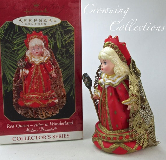 1999 Hallmark Madame Alexander Red Queen Ornament Alice in Wonderland 4th Series Vintage Christmas Queen of Hearts Doll