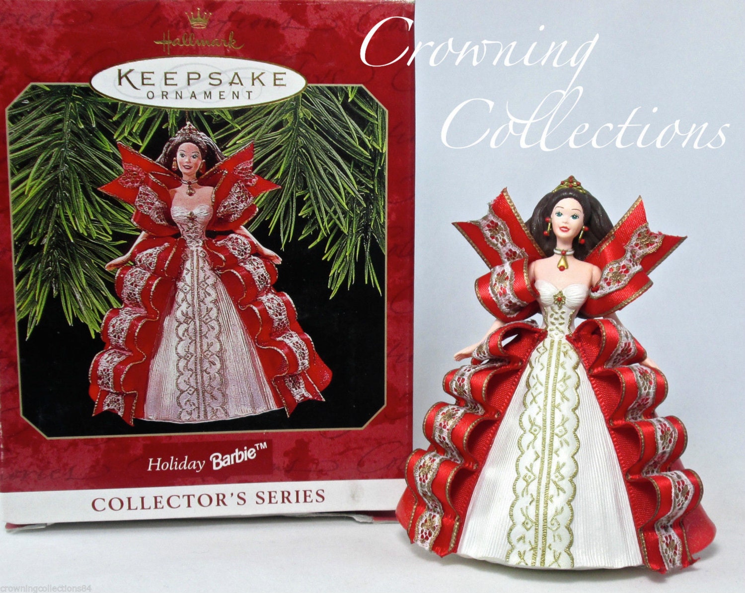 1996 holiday barbie ornament