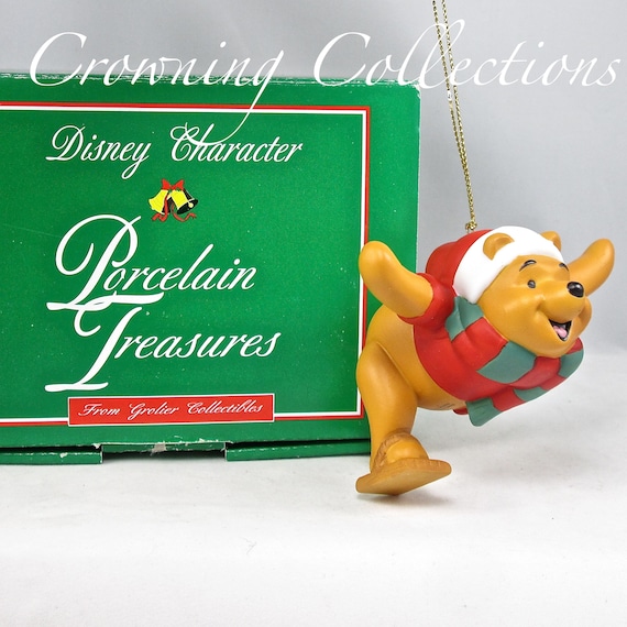 Disney Pluto Reindeer Grolier Ornament Porcelain Treasures NEW RARE