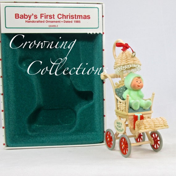 1985 Hallmark Baby S First Christmas Ornament 1st Keepsake Etsy