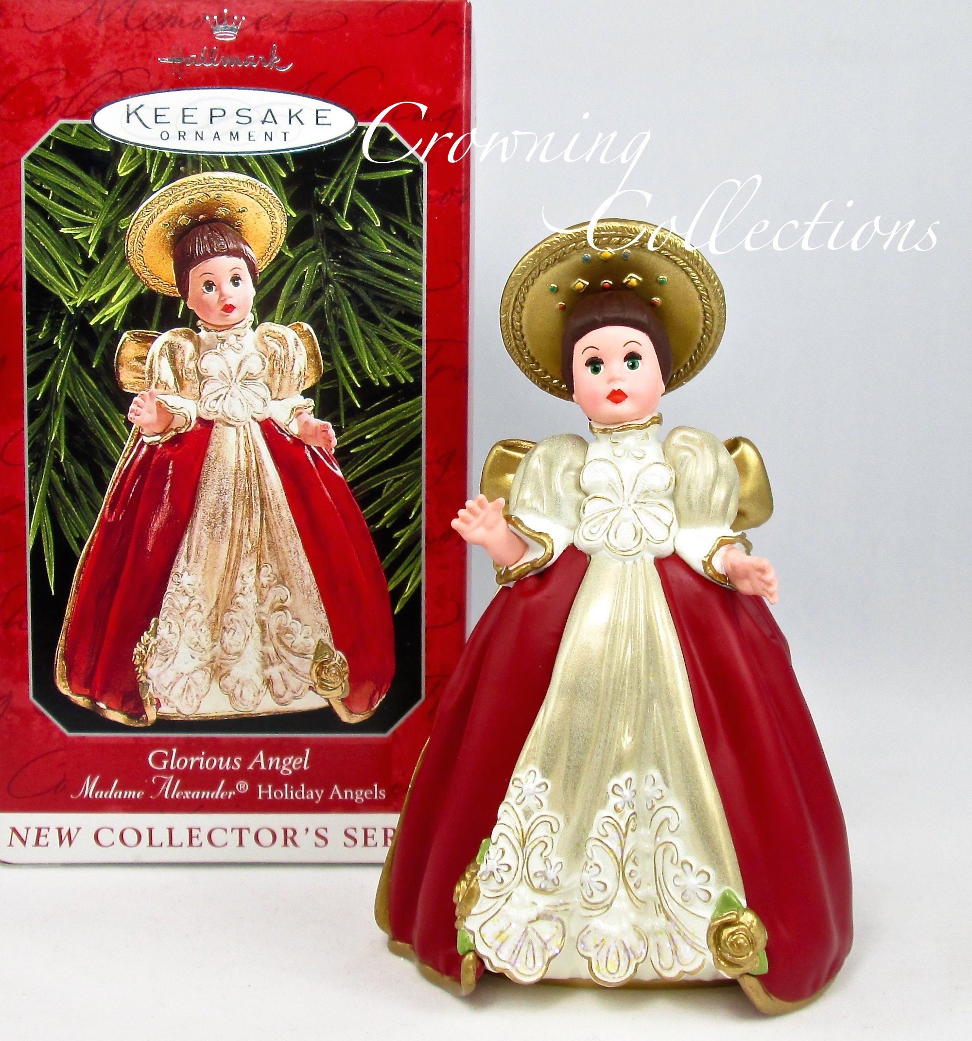 Hallmark Keepsake Ornament 1998 Madame Alexander Holiday Glorious Angel Doll Christmas Tree Decor Vintage Decoration