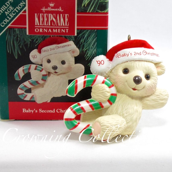 RARE 2003 NEW HALLMARK BABYS SECOND CHRISTMAS ORNAMENT CHILDS AGE COLLECTION