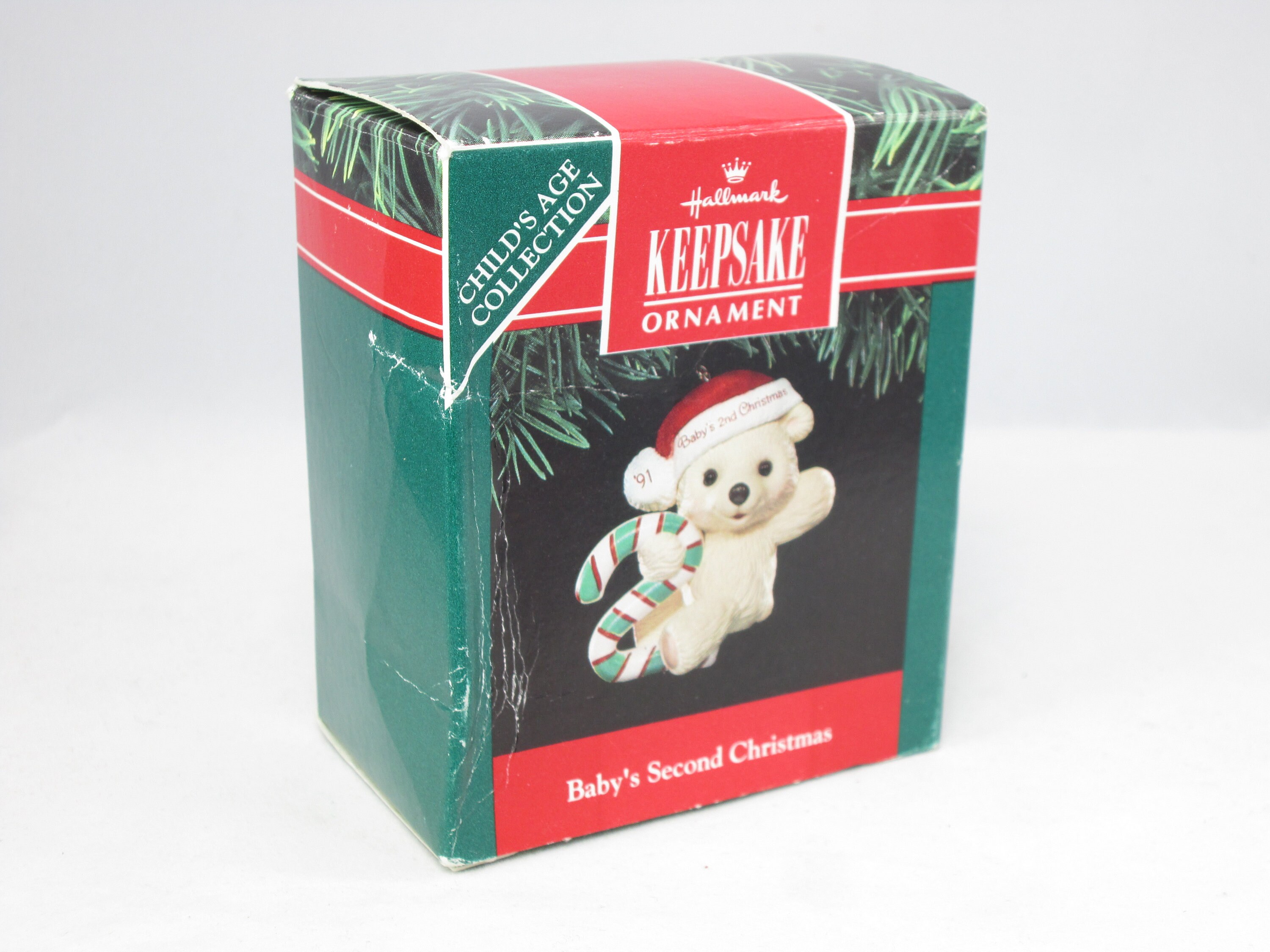 1991 Hallmark Baby's Second Christmas Keepsake Ornament Etsy
