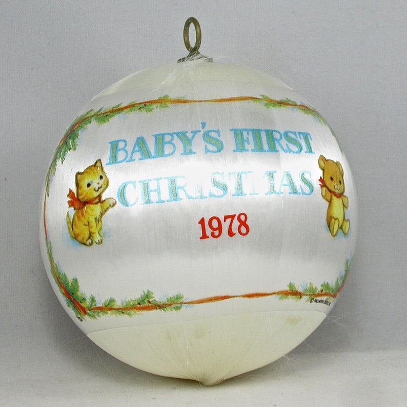 1978 Hallmark Baby's First Christmas Ornament Keepsake Etsy