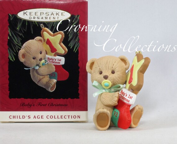 baby's first christmas teddy bear