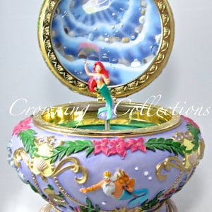 Disney The Little Mermaid Ariel Round Music Box Circular Disney The Little Mermaid Ariel Round Music Box Circular